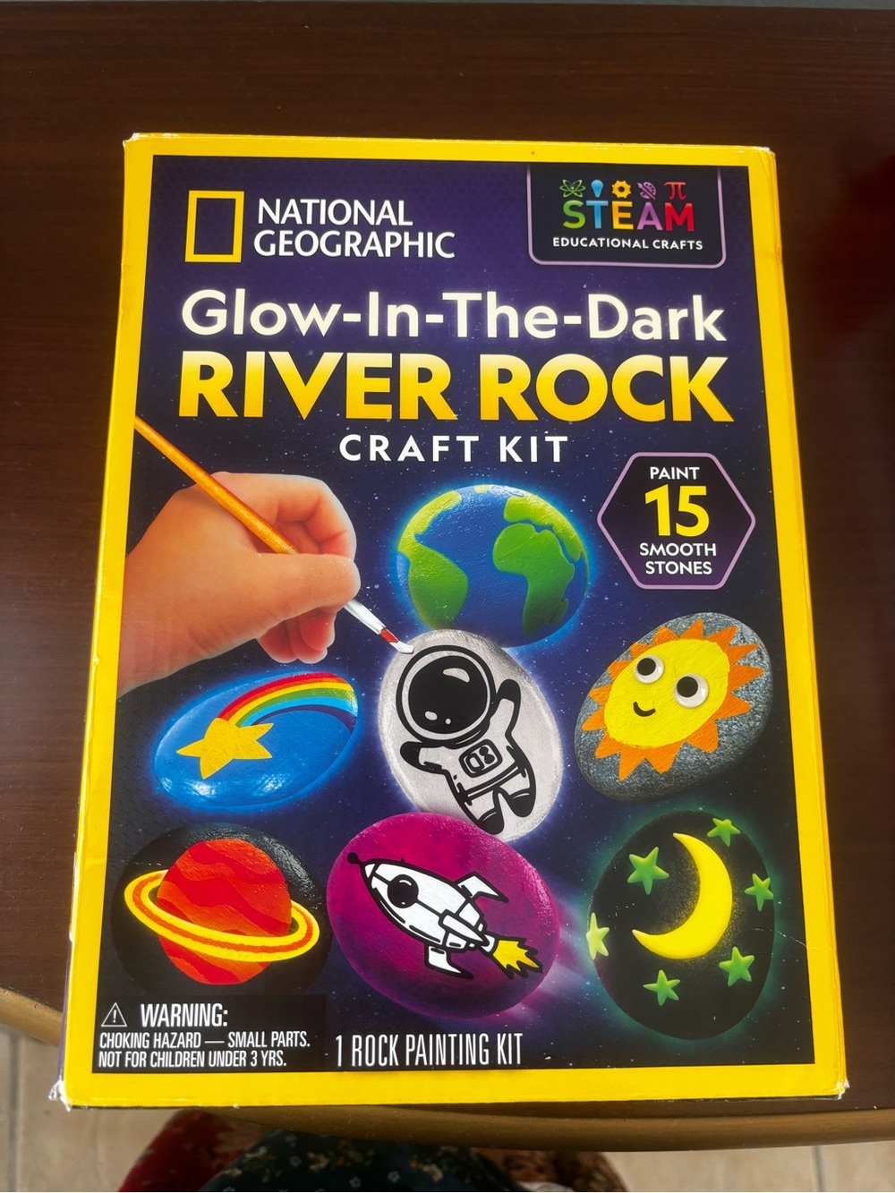 National Geographic Glow-In-The-Dark River Rock Craft Kit - Multicolor